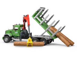 Bruder MACK Granit Přepravník na dřevo s hydraulickou rukou 1:16